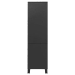 Walplus Industrial Wardrobe Black 90X50X180 Cm Metal - thumbnail 5