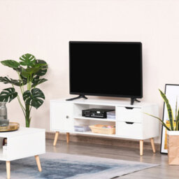 Homcom Modern Tv Stand W/ Storage Shelf Media Console Table Entertainment Center - thumbnail 1