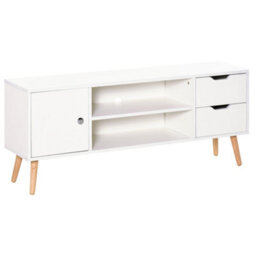 Homcom Modern Tv Stand W/ Storage Shelf Media Console Table Entertainment Center - thumbnail 2