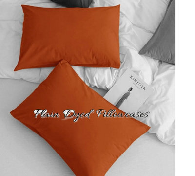 Ameha Pillowcase Pair Rust Microfiber Pillowcase-Soft Envelope Closure Pillowcase, Machine Washable Bedding Pillow Cover 50X75Cm - image 1