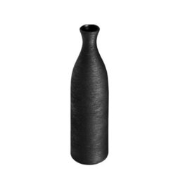 Living And Home Black Modern Tall Porcelain Vase Desktop Art Decoration 34Cm (H) - thumbnail 4