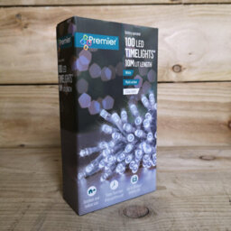 Samuel Alexander 10M Battery Operated Christmas String Lights With 100 Cool White Leds On Clear Cable - thumbnail 8