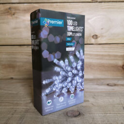 Samuel Alexander 10M Battery Operated Christmas String Lights With 100 Cool White Leds On Clear Cable - thumbnail 3