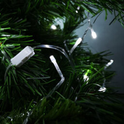 Samuel Alexander 10M Battery Operated Christmas String Lights With 100 Cool White Leds On Clear Cable - thumbnail 7