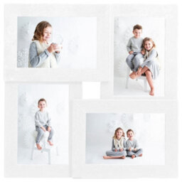 Vidaxl Collage Photo Frame For 4X(10X15 Cm) Picture White Mdf - thumbnail 2