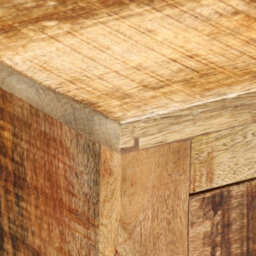Vidaxl Sideboard With 3 Drawers 80X30X65 Cm Solid Rough Wood Mango - thumbnail 5