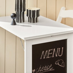Sobuy Fwt20-W, Folding Wall-Mounted Drop-Leaf Table Dining Table Desk With Blackboard,white,w50Xd75Xh73 - thumbnail 8