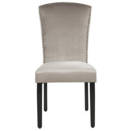 Beliani Set Of 2 Dining Chairs Piseco Velvet Grey - thumbnail 5