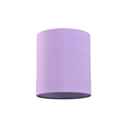 Happy Homewares Contemporary And Elegant Soft Lilac Linen Fabric 18Cm High Cylinder Lamp Shade