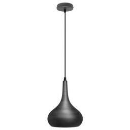 Long Life Lamps Company Droplet Modern Ceiling Pendant Light Grey Dark Pewter Metal Shade M0145 - thumbnail 3