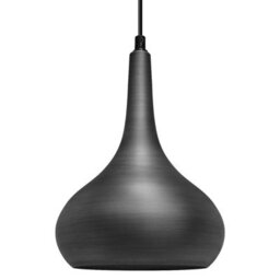 Long Life Lamps Company Droplet Modern Ceiling Pendant Light Grey Dark Pewter Metal Shade M0145 - thumbnail 1