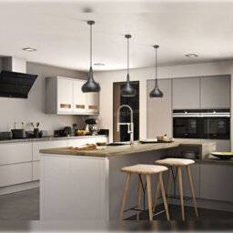 Long Life Lamps Company Droplet Modern Ceiling Pendant Light Grey Dark Pewter Metal Shade M0145 - thumbnail 7