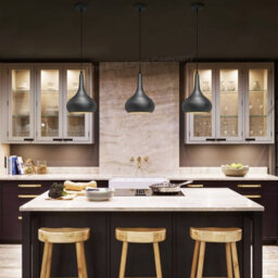 Long Life Lamps Company Droplet Modern Ceiling Pendant Light Grey Dark Pewter Metal Shade M0145 - thumbnail 8