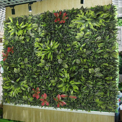 100X100Cm Artificial Living Wall Hedge Plant Panel Indoor & Outdoor Uv Stable - image 1