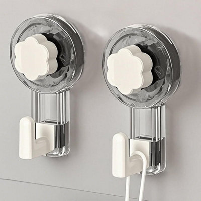 2 Pack Stainless Steel Wall-Mounted Bathroom Hooks, Waterproof And Rustproof Towel Holder For Kitchen, Black - image 1