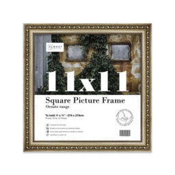 11X11 Champaign Ornate Picture Frame (27.9 X 27.9Cm) Poster, Photo, Artwork, Gallery Wall Or Print - thumbnail 1