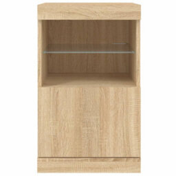 Berkfield Sideboard With Led Lights Sonoma Oak 41X37X67 Cm - thumbnail 6