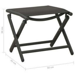 Berkfield 9 Piece Garden Lounge Set Black And Anthracite - thumbnail 9