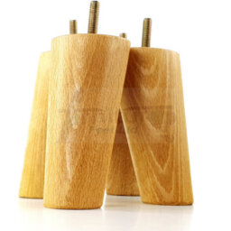 L&F Wood Legs Oak Washed 120mm High Set Of 4 Replacement Furniture Feet Settee Chairs Sofas Footstools M8 - thumbnail 7
