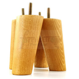 L&F Wood Legs Oak Washed 120mm High Set Of 4 Replacement Furniture Feet Settee Chairs Sofas Footstools M8 - thumbnail 5