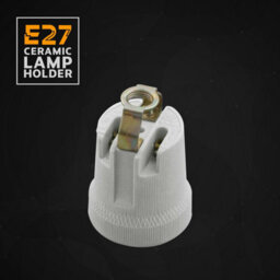 5 Pack Ceramic E27 Lamp Holder Heat Resistant Light Bulb Socket Base 250V 60W Ceiling Pendant Or Wall Light Fitting - thumbnail 2