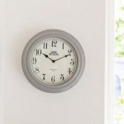 KitchenCraft Living Nostalgia French Grey Wall Clock - thumbnail 3