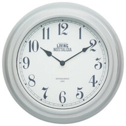 KitchenCraft Living Nostalgia French Grey Wall Clock