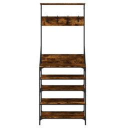Walplus Clothes Rack With Shoe Storage Smoked Oak 70X34X184 Cm - thumbnail 4