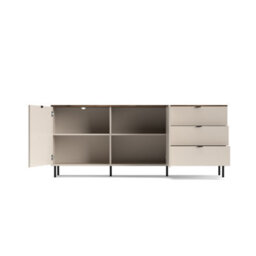 Heze Furniture Evo 2 Door Wide Sideboard With Drawers Modern Textured Style - thumbnail 5