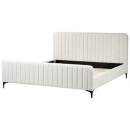 Beliani Bed Boucle Lunan 180 X 200 Cm (Eu Super King) Off-White - thumbnail 7