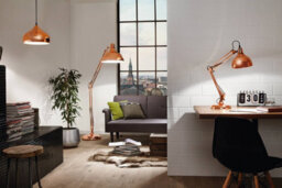 Eglo Hapton Copper Metal 1 Light Pendant Light, (D) 29Cm - thumbnail 4