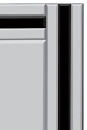 Mirroroutlet Dalton Black All Glass Full Length Mirror 174 X 85 Cm - thumbnail 4