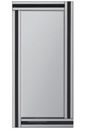 Mirroroutlet Dalton Black All Glass Full Length Mirror 174 X 85 Cm - thumbnail 2