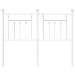 Berkfield Metal Headboard White 120 Cm - thumbnail 4