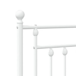Berkfield Metal Headboard White 120 Cm - thumbnail 6