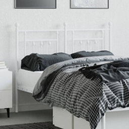 Berkfield Metal Headboard White 120 Cm - thumbnail 3