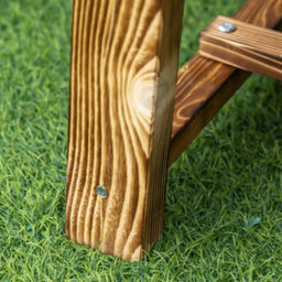 Outsunny 1.1M Outdoor Garden Bench Patio Loveseat Fir Wood 2 Person - thumbnail 9