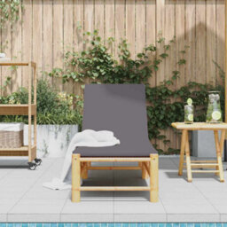 Walplus Sun Lounger With Cushions 55X199X30 Cm Bamboo - thumbnail 3
