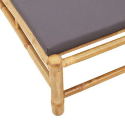 Walplus Sun Lounger With Cushions 55X199X30 Cm Bamboo - thumbnail 8