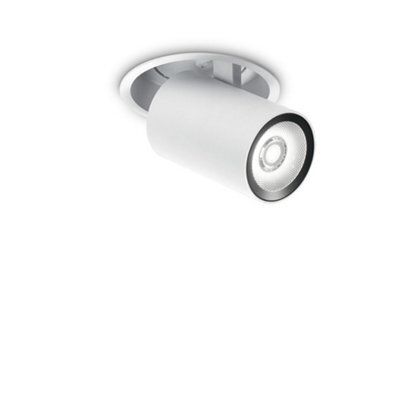 Ideal Lux Nova Adjustable Recessed Downlight White, 4000K, 12W