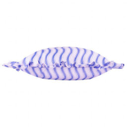 furn. Furn Summer Solstice Wiggly Stripe Outdoor Cushion, Cobalt - thumbnail 2