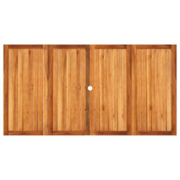 Walplus Garden Table Grey 180X90X75 Cm Poly Rattan Acacia Wood - thumbnail 6
