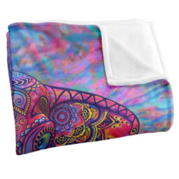 Royce Mcclure Silky Bohemian Elephant Supersoft Blanket Multicoloured (152Cm X 127Cm) - thumbnail 2