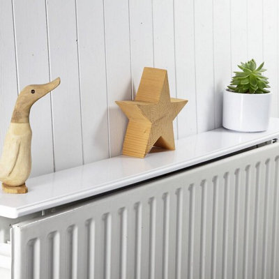 Easy Fit Radiator Shelves - White- 24 Inch
