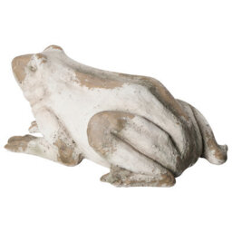 Beliani Garden Figurine Carapelle Frog Beige - thumbnail 5