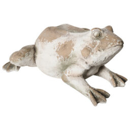 Beliani Garden Figurine Carapelle Frog Beige - thumbnail 1