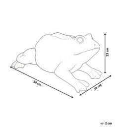 Beliani Garden Figurine Carapelle Frog Beige - thumbnail 3