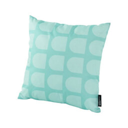 Hayward 50 X 50Cm Outdoor Cushion, Minty Geometric Classic Square Design, Shower-Resistant Square Cushion For Garden & Patio - thumbnail 1