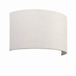 Luminosa Lighting Luminosa Obi 1 Light Up & Down Wall Light Vintage White Linen, Polyester Cotton, E27 - thumbnail 5
