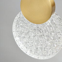 Litecraft Visconte Oskar Satin Brass 10 Light Led Glass Cluster Pendant - thumbnail 5